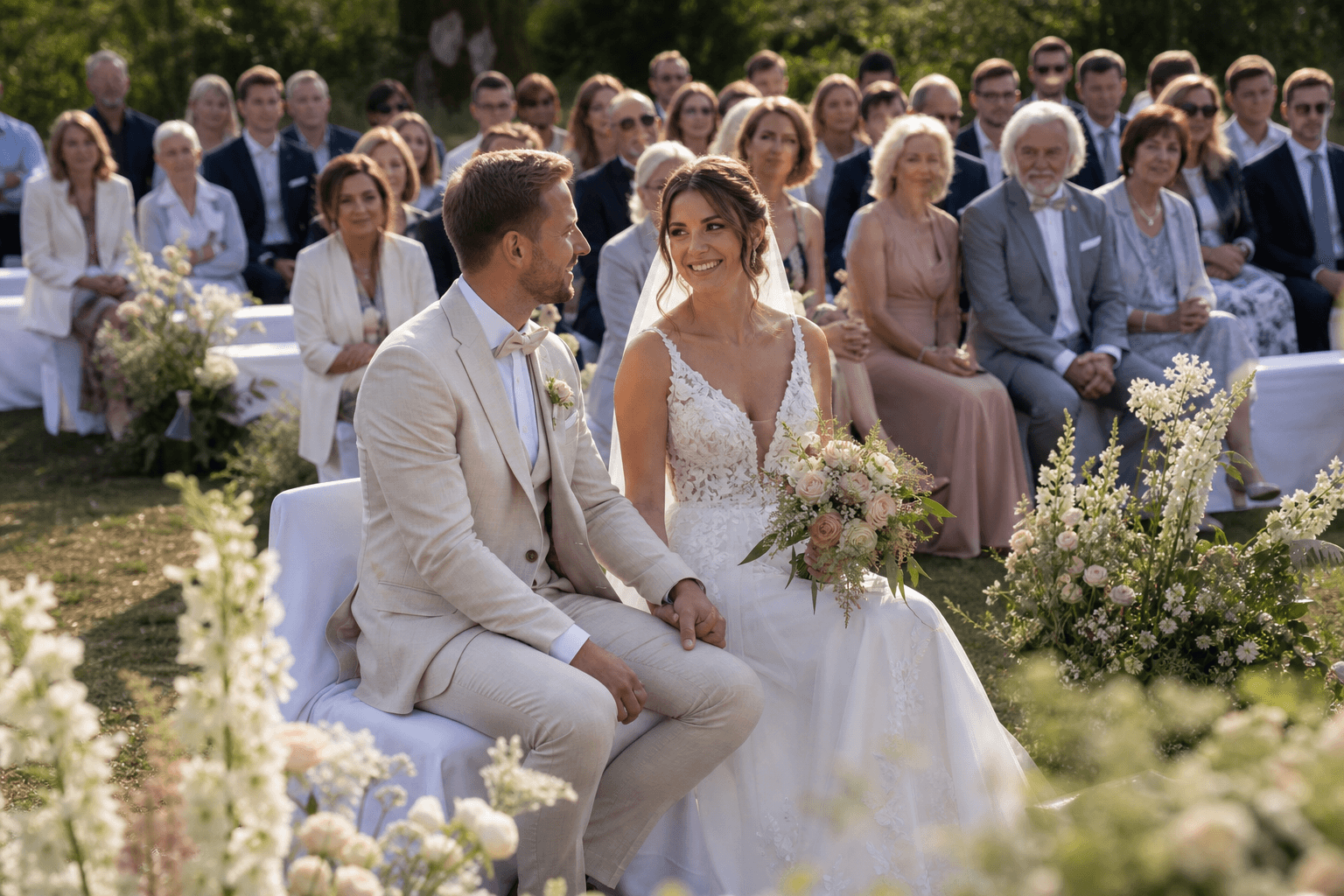 Eindrücke aus Hochzeitsproduktionen mit Drohne — Motiv 2