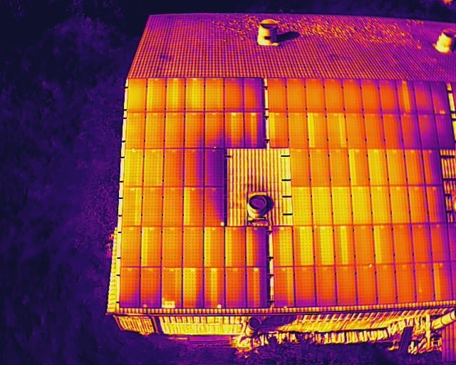 Thermografie PV Anlage Haus